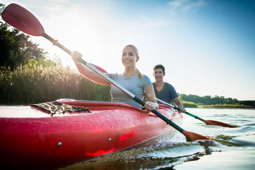 For outdoor lovers, try tandem kayaking in Buffalo Bayou for your next romantic outing in Houston