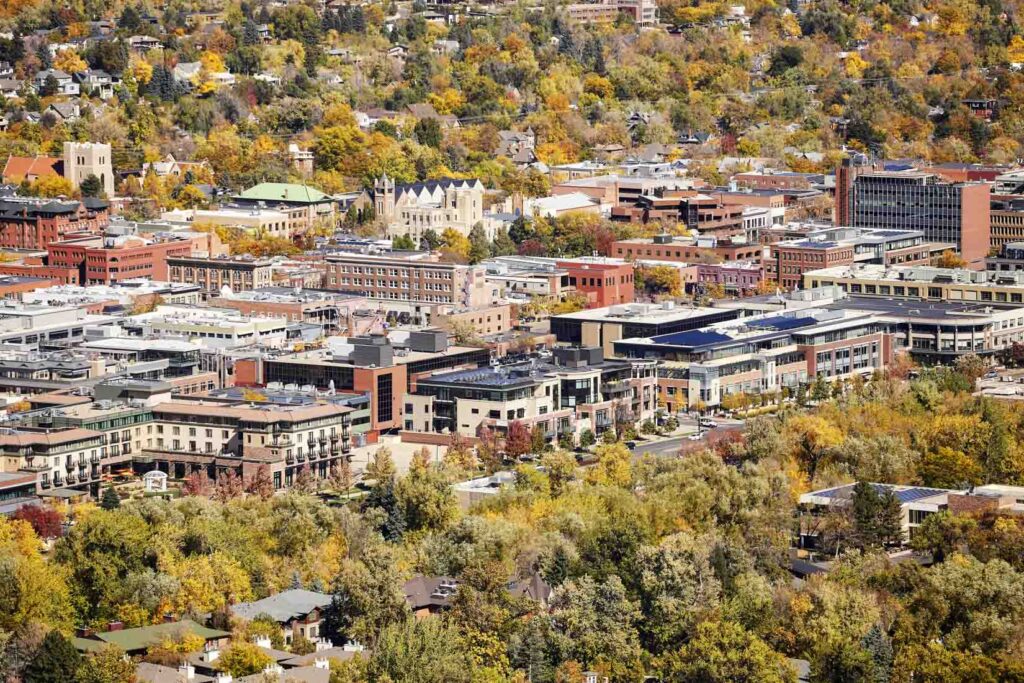 Boulder City in autumn, Colorado