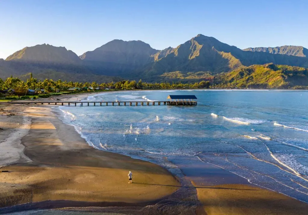 Hanalei Bay in Kauai, Hawaii