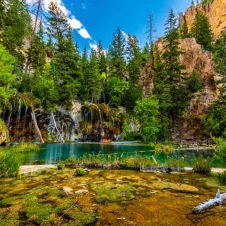 A stunning image of Hanging Lake near Glenwood Springs, Colorado
