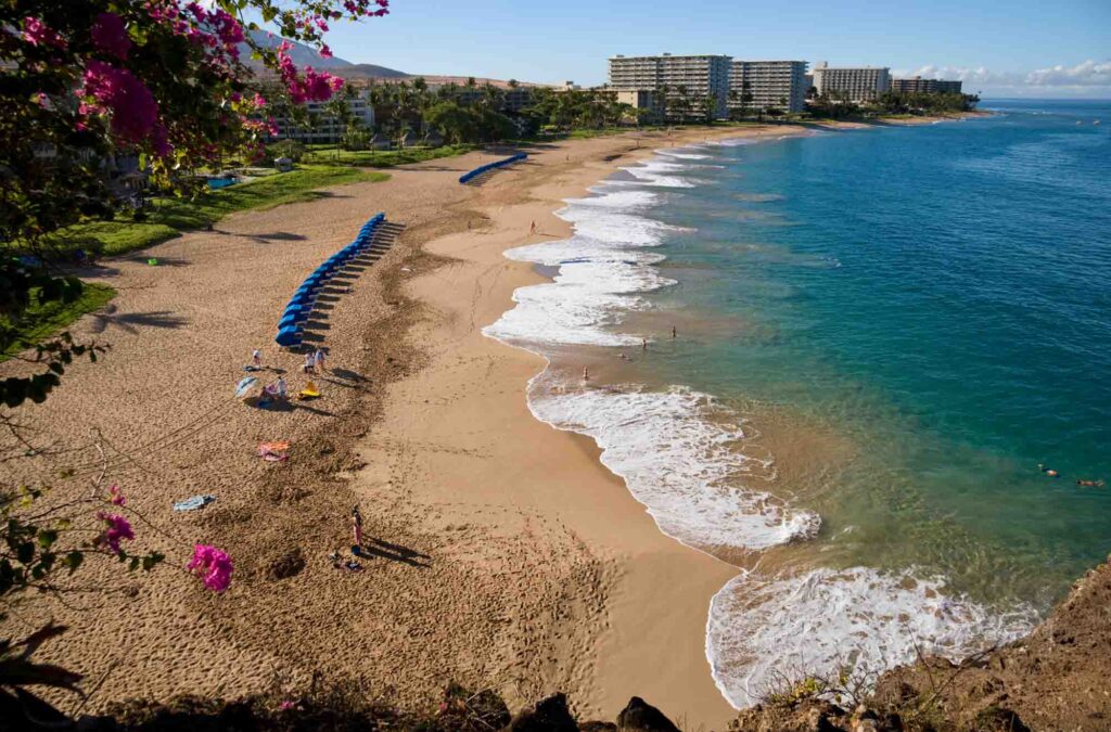 Kaanapali Beach in Hawaii is one of the best beaches in the USA