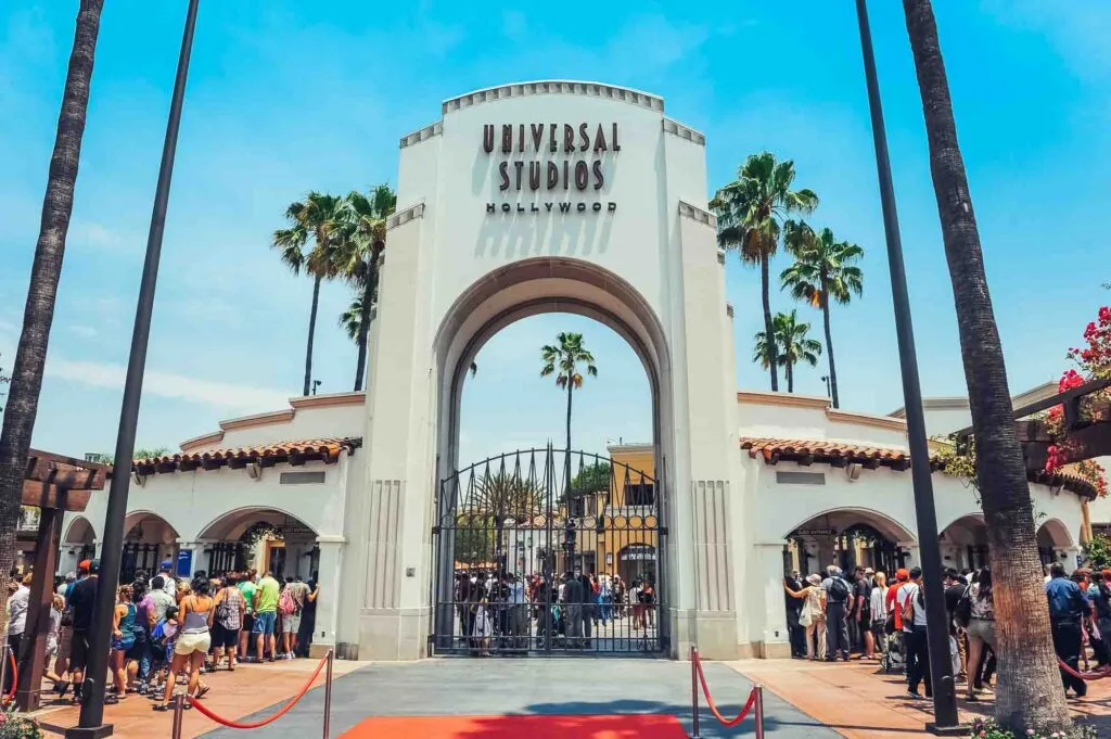 Entrance gate for the Universal Studios Hollywood