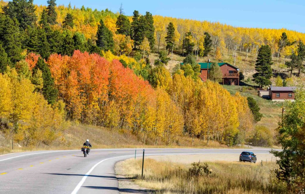 fall colors of peak to peak scenic byway
