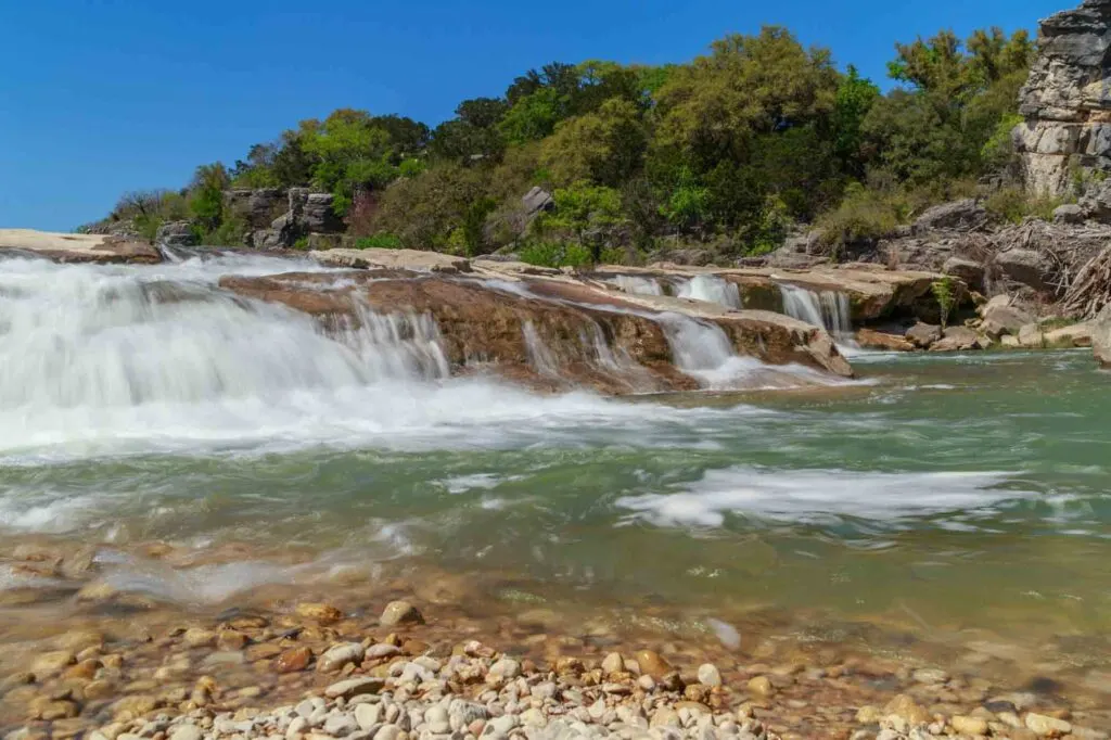 One of the must-visit waterfalls in Texas is the dramatic Pedernales Falls