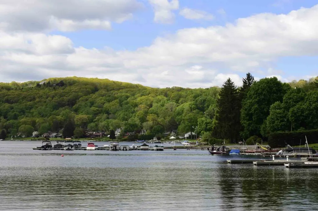 Cool and calm Candlewood lake in Connecticut