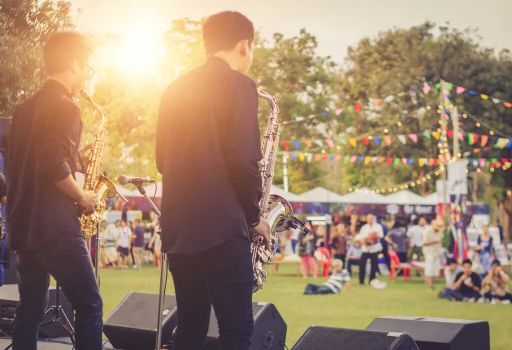 Fun outdoor concert