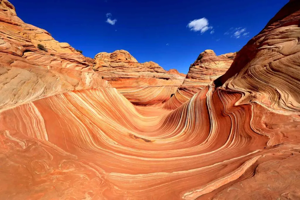  The Wave is one of the most outstanding hiking trails in the entire world and surely one of the incredible places to visit in Arizona