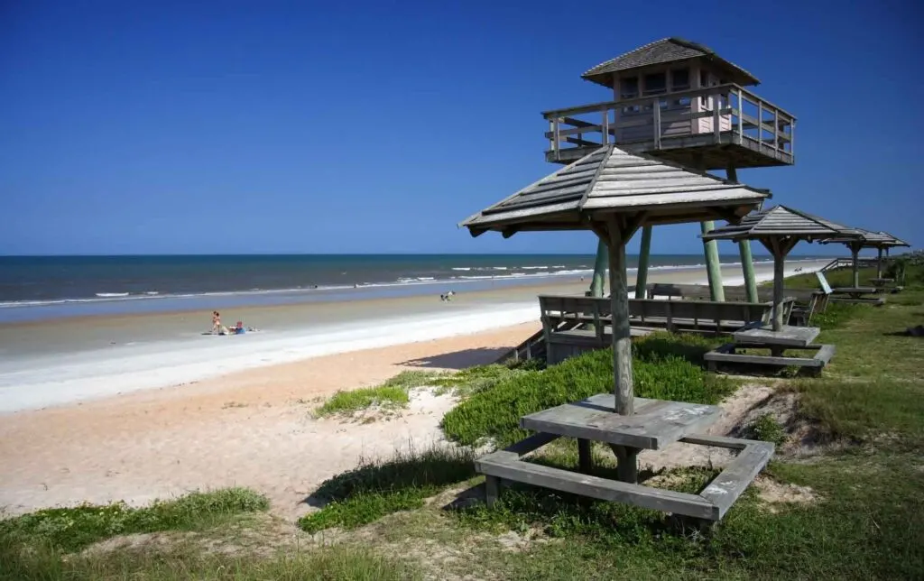 Historical watch tower in Flagler beach in Florida