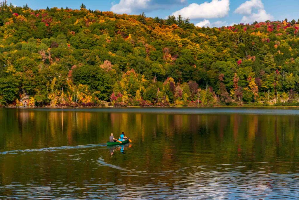 Boating at Echo Lake in Plymouth, Vermont