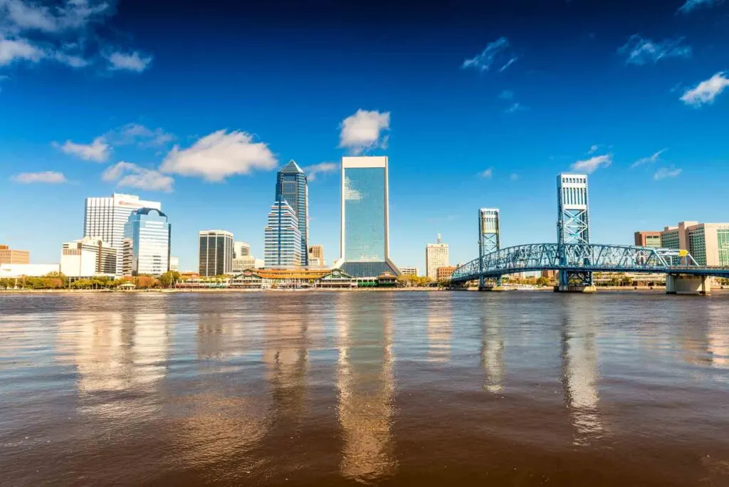 City Skyline of Jacksonville in Florida