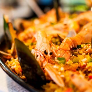 An Enticing plate of paella
