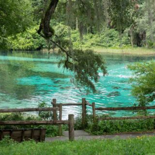 Beautiful spring at Rainbow Springs State Park in Florida
