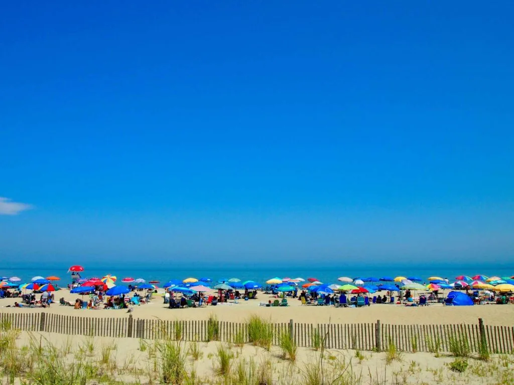 Summer afternoon in Rehoboth beach in Delaware