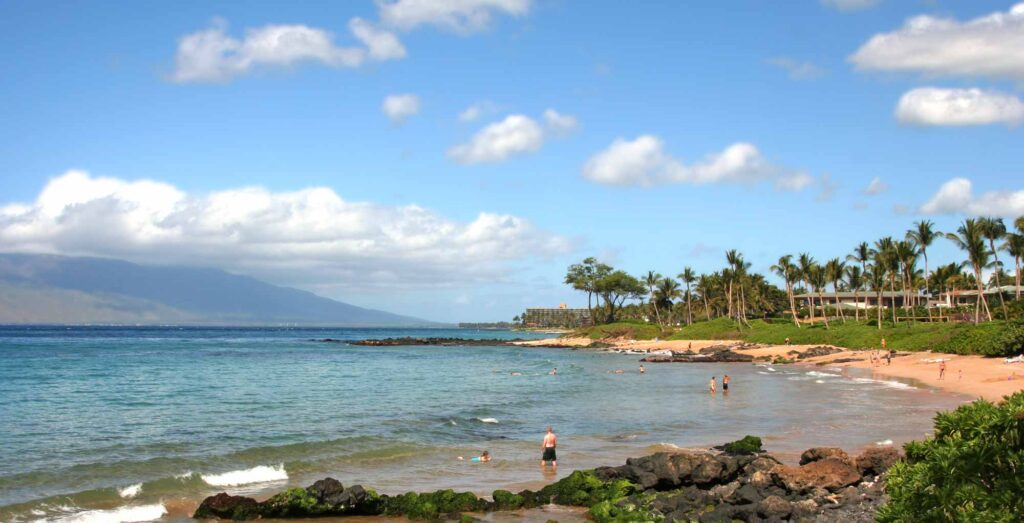 Excellent Ulua Beach in the island of Maui in Hawaii
