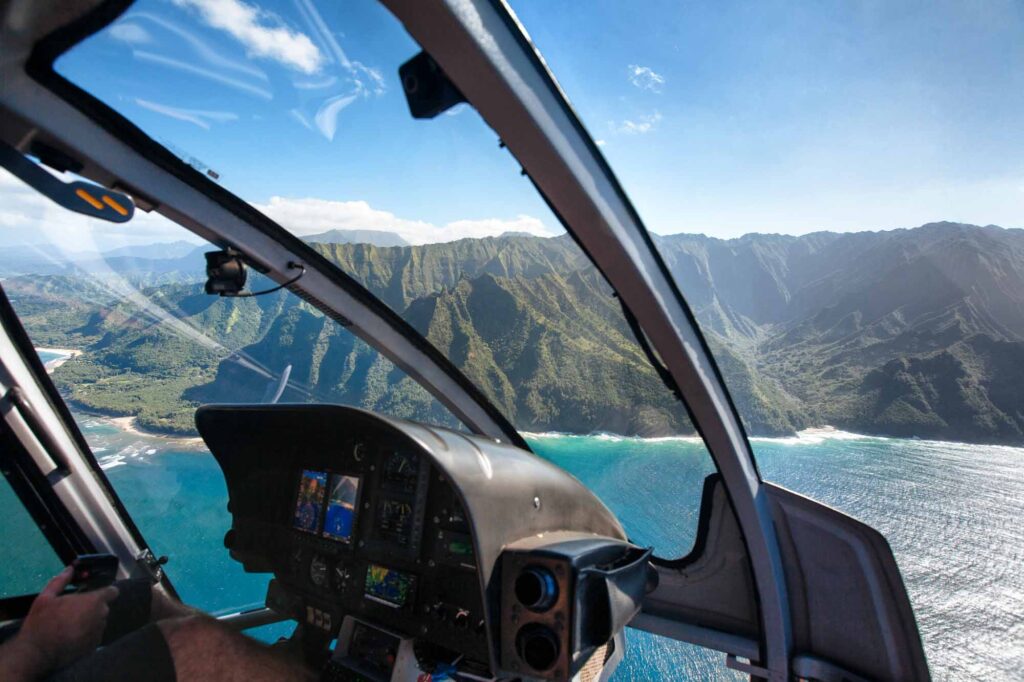 One of the exciting things to do in Kona is going on a Helicopter Tour