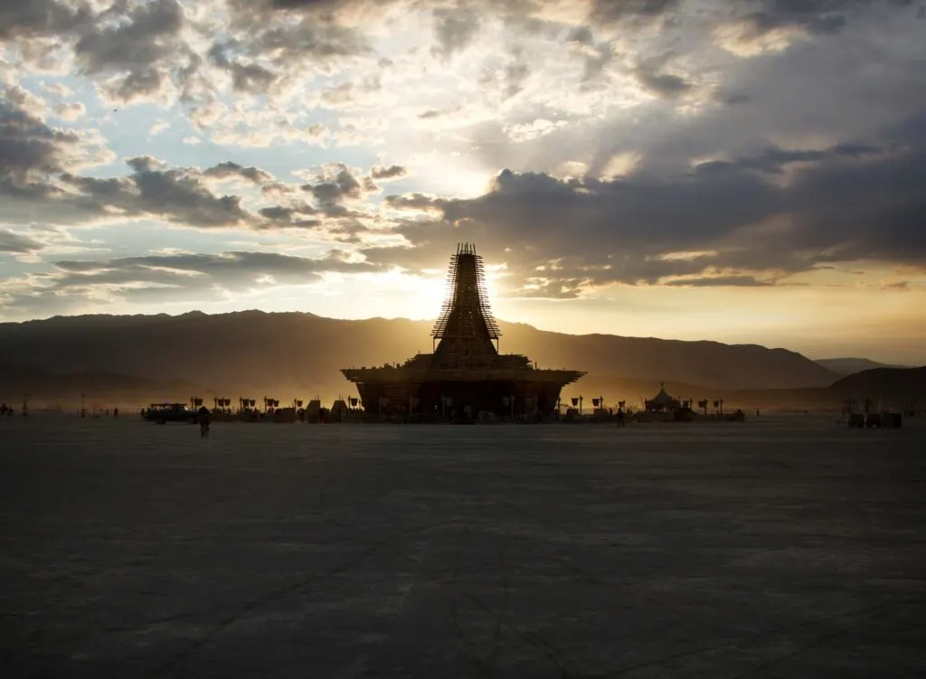 An installation for the Burning Man Art Festival in Nevada