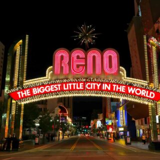 Biggest Little City in The World Sign in Reno, Nevada