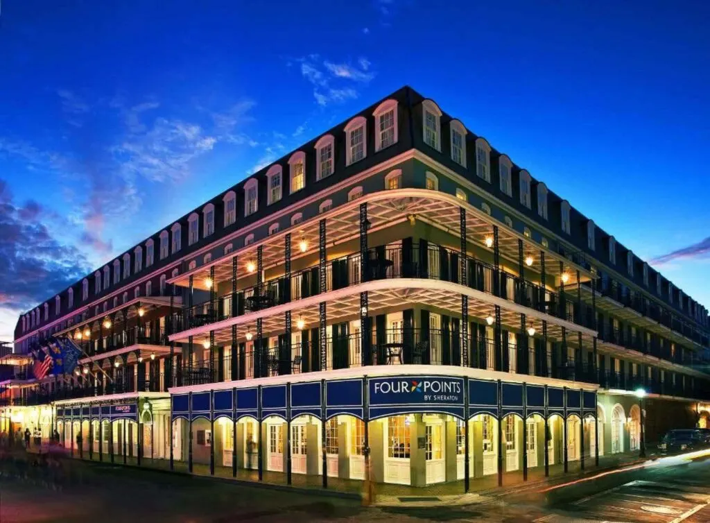 one of the best place to stay in New Orleans is in the iconic Four Points Hotel by Sheraton