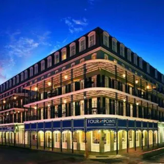 one of the best place to stay in New Orleans is in the iconic Four Points Hotel by Sheraton