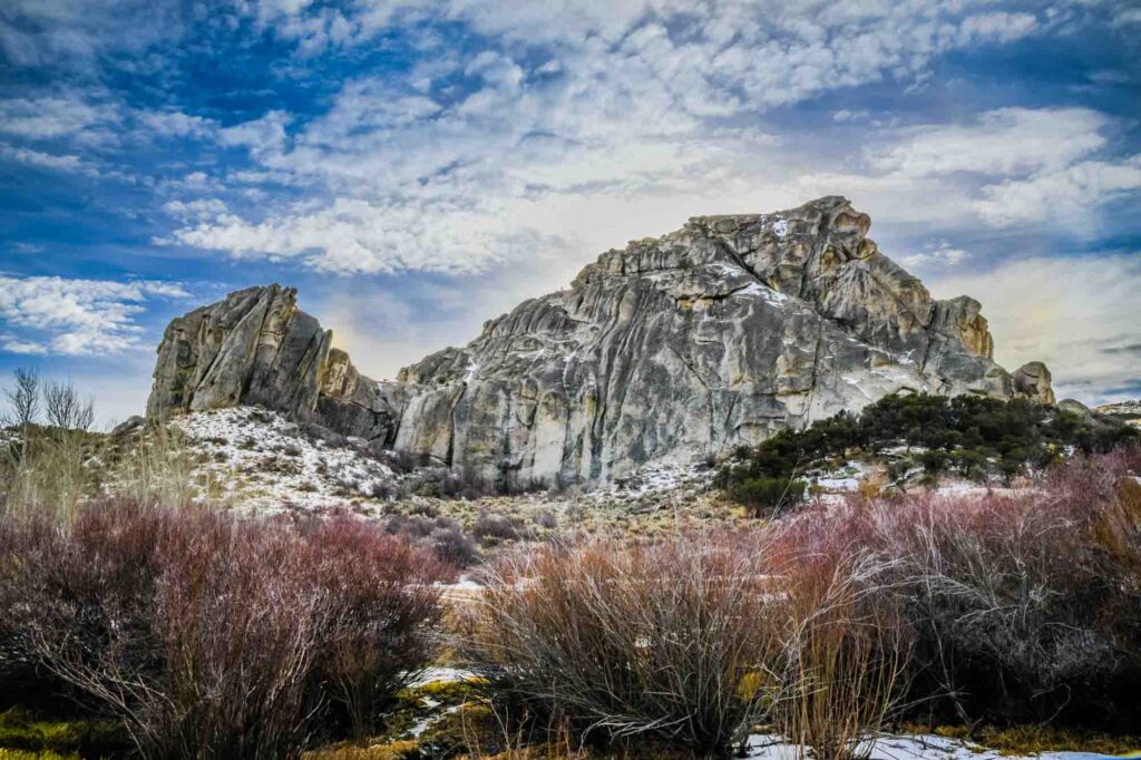 Magnificent rock formation in Ruby Mountains, Nevada