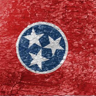 A mural of Tennessee flag on a wall