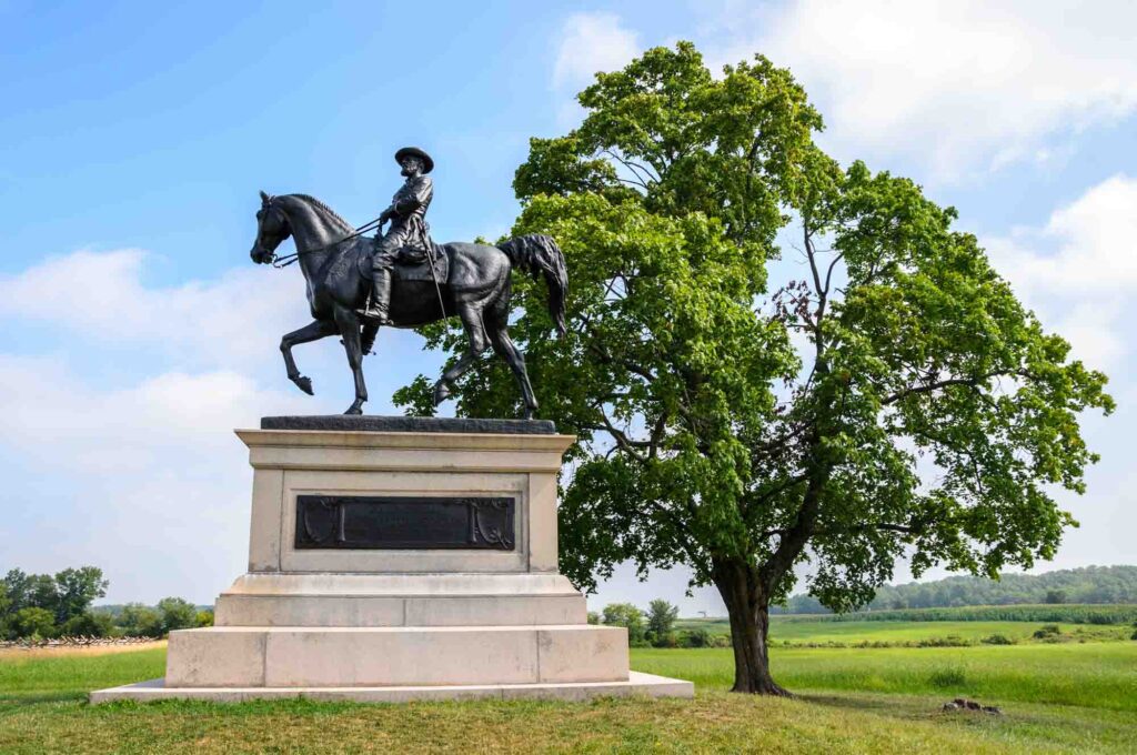 Gettysburg National Military Park in the beautiful hills of Gettysburg, Pennsylvania