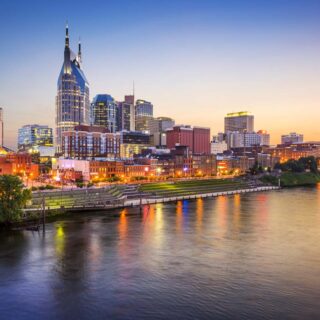 Beautiful Nashville Downtown Skyline