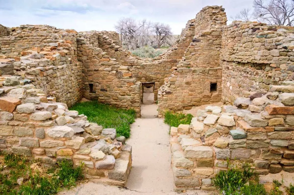 Historic ruins of the Aztec Ruins National Monument