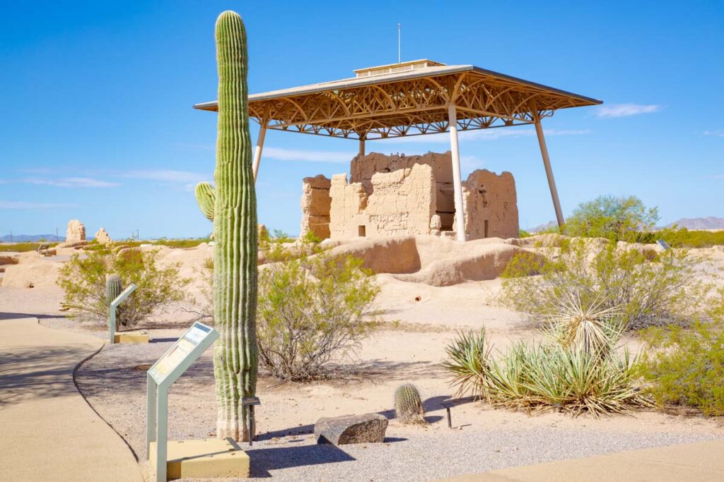 The old Casa Grande Ruins National Monument