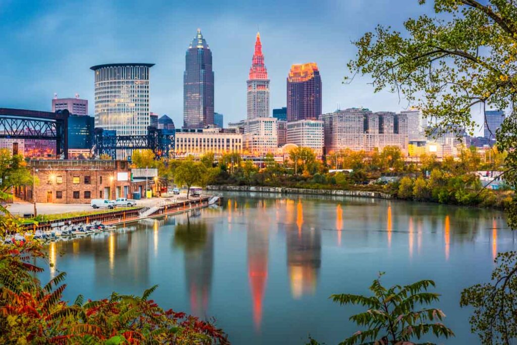 Stunning Cleveland Skyline in Ohio