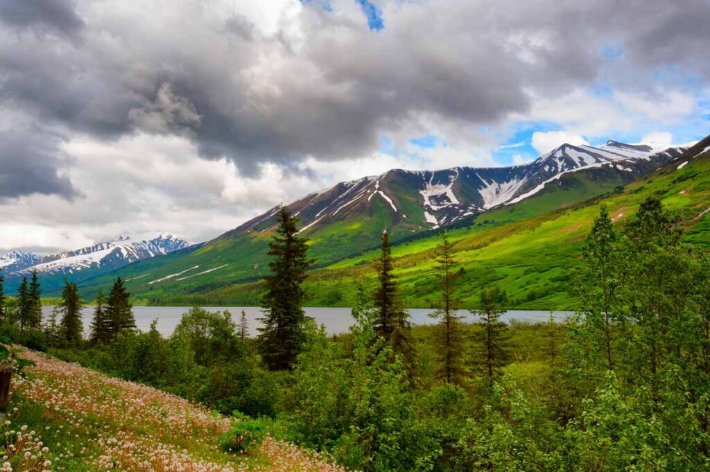Scenic landscape in Seward, Alaska