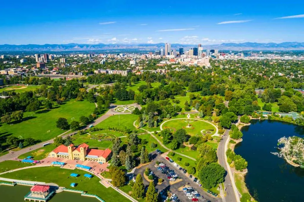 The verdant Denver City Park