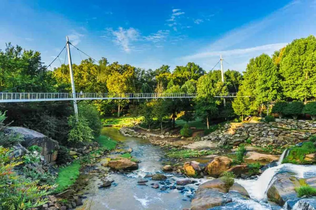 Exciting Falls Park in Greenville, South Carolina