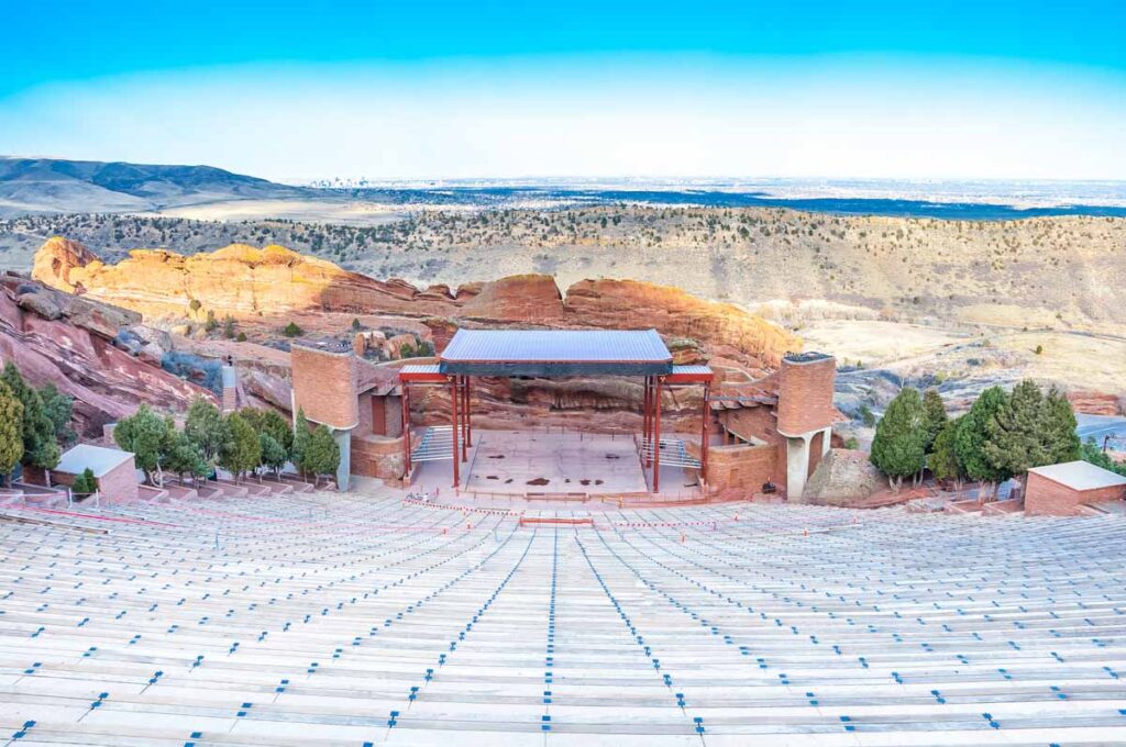 One of the best things you to do in Denver is going on a day trip to the Red Rocks Amphitheatre