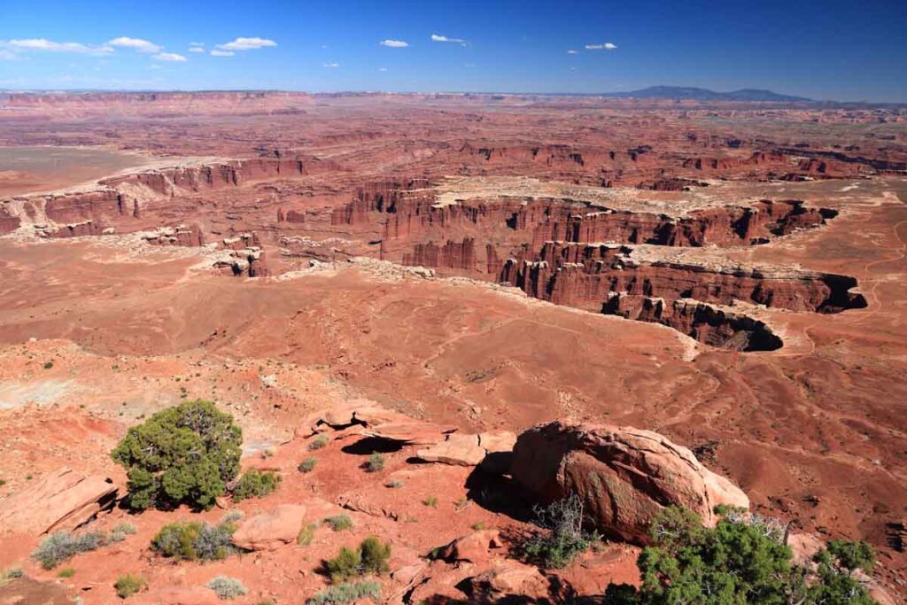 Amazing landscape of the Island in the Sky District in Canyonlands National Park, Utah