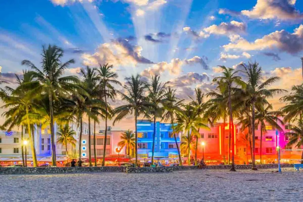 Vibrant Ocean Drive in Miami Beach, Florida