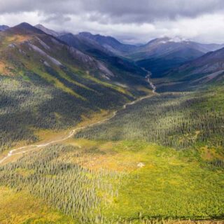 Beautiful landscape of the Gates of the Arctic National Park