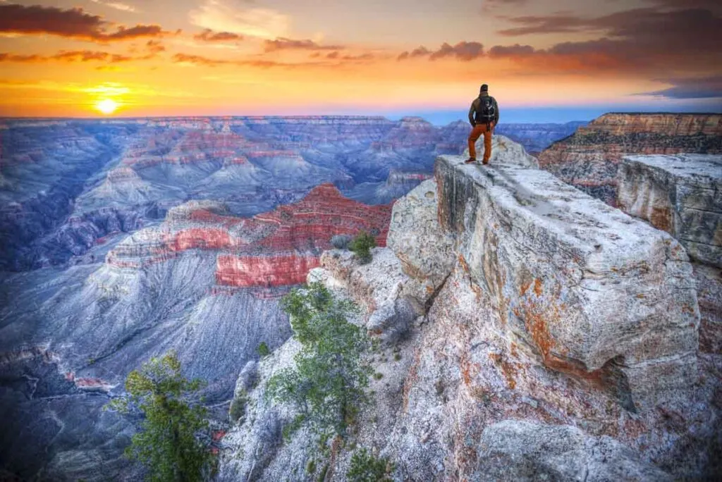 Incredible landscape of Grand Canyon National Park during sunrise