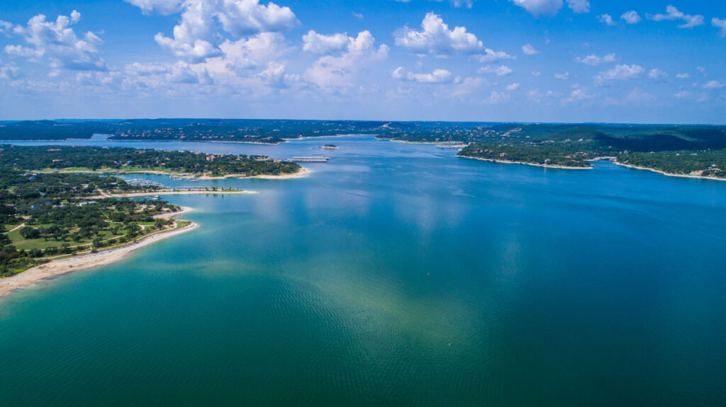 The iconic Lake Travis in Texas