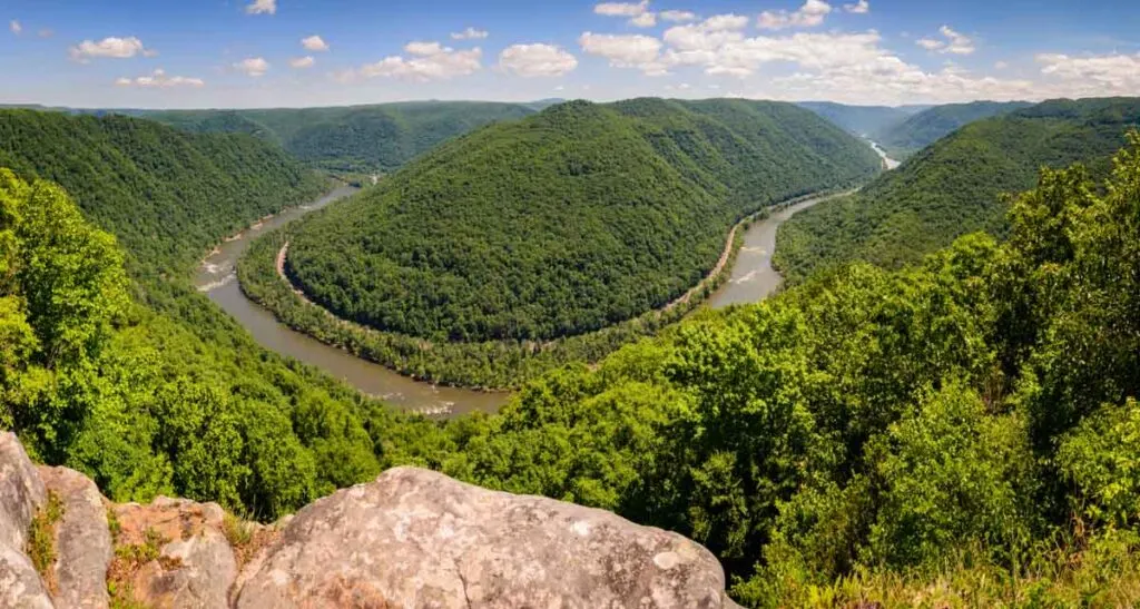 Awesome landscape of New River Gorge National Park