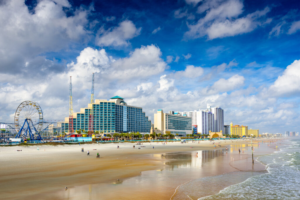 Daytona Beach is perhaps one of the most popular and well-known beaches in the East Coast