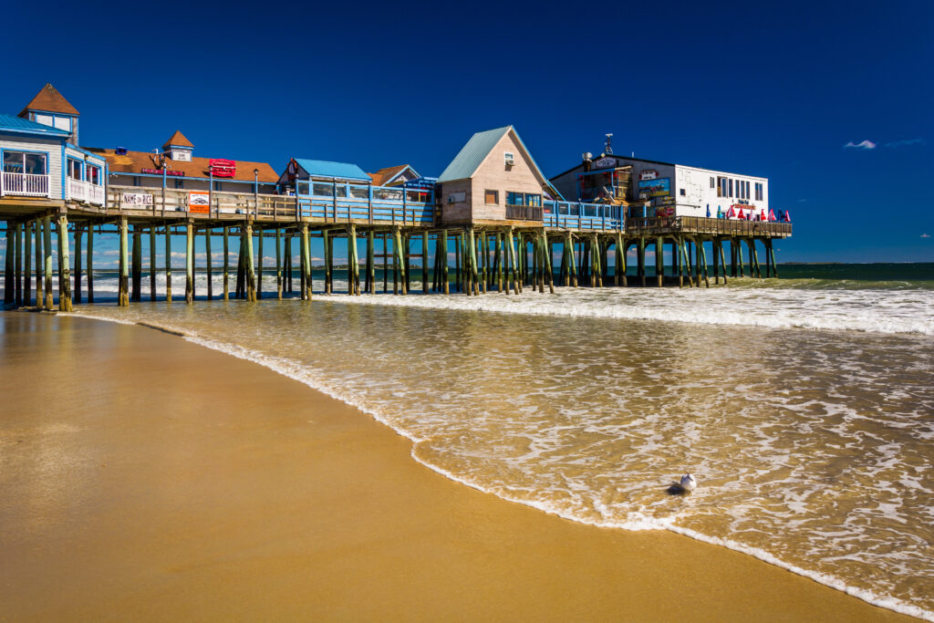 Old Orchard Beach is a popular resort town and one of the incredible beaches along the East Coast