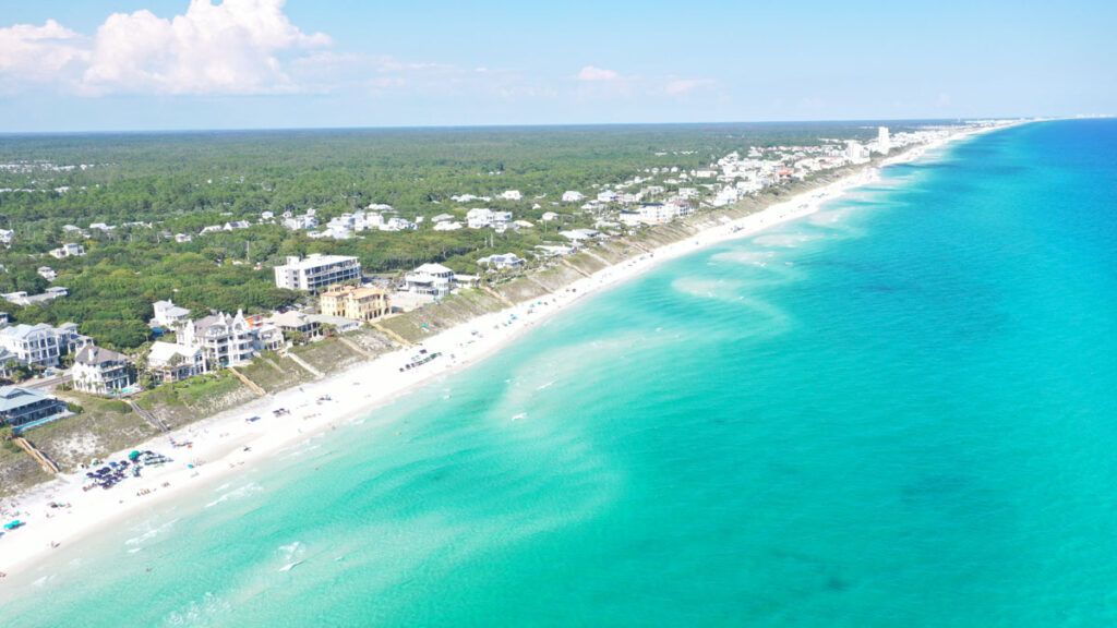 Seagrove Beach in Florida is one of the coolest Gulf Coast beaches