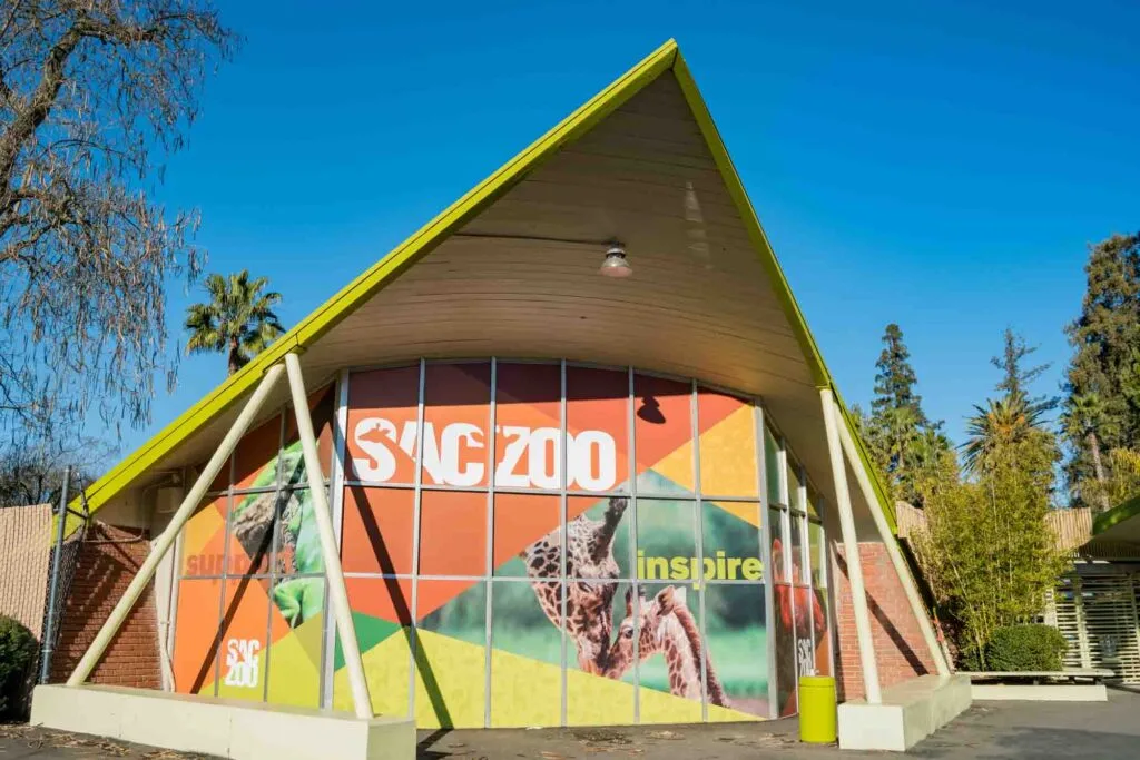 Entrance of Sacramento Zoo, California