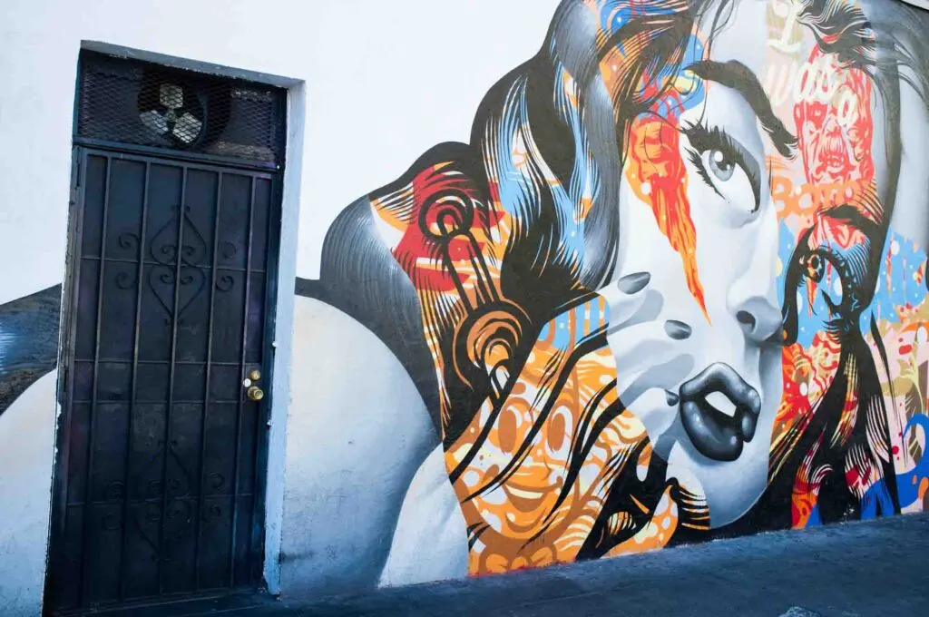 Street art at Art District in Los Angeles, CA